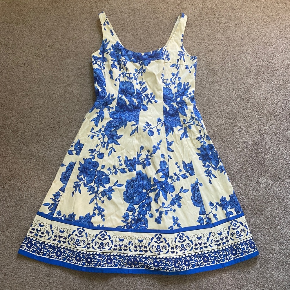 Blue Floral Jones Wear Dress 8